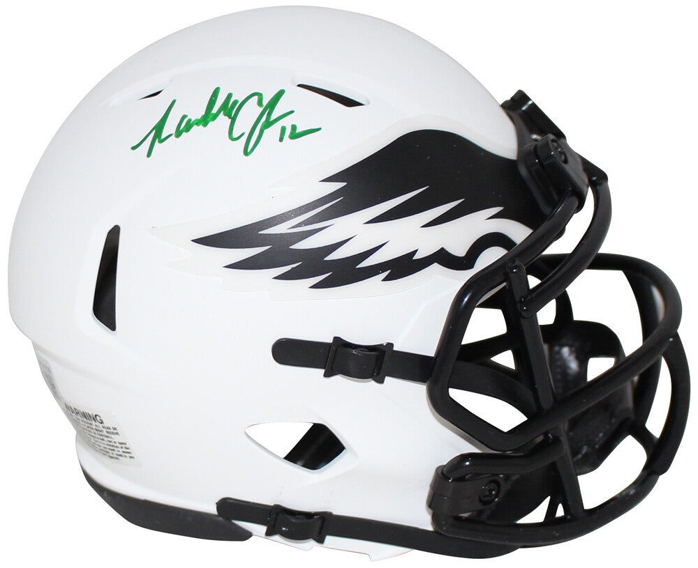 Randall Cunningham Signed Philadelphia Eagles Lunar Mini Helmet BAS 30863