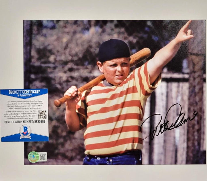 Patrick Renna signed The Sandlot Ham 8x10 photo autograph ~ Beckett BAS