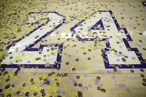Kobe Bryant Final Game Authentic Confetti Frame 8x10 Collage Ticket Last Retire