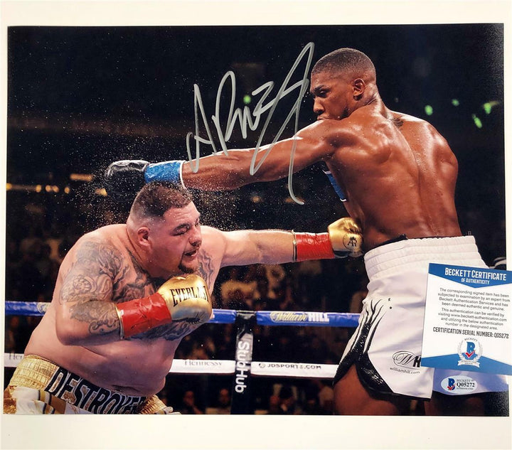 Andy Ruiz Jr autograph signed 11x14 Photo vs Anthony Joshua #21~ Beckett BAS COA