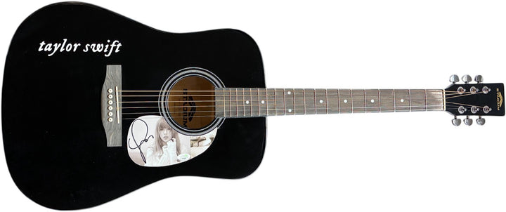 Taylor Swift Signed 2024 Tortured Poets 41 Inch FS Black Acoustic Guitar - JSA
