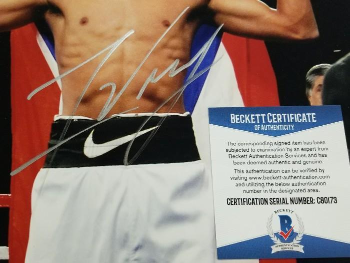 FELIX VERDEJO Signed 11x14 Photo Auto El Diamante Boxer (G)~ Beckett BAS COA