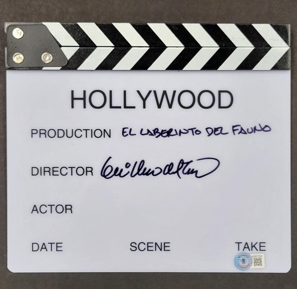 Guillermo del Toro signed "El Laberinto del Fauno" Clapboard Clap Board ~ BAS