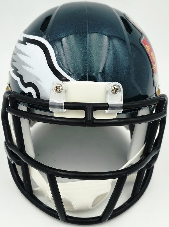 Jalen Carter Signed Eagles SB LIX Champions Speed Mini Helmet JSA