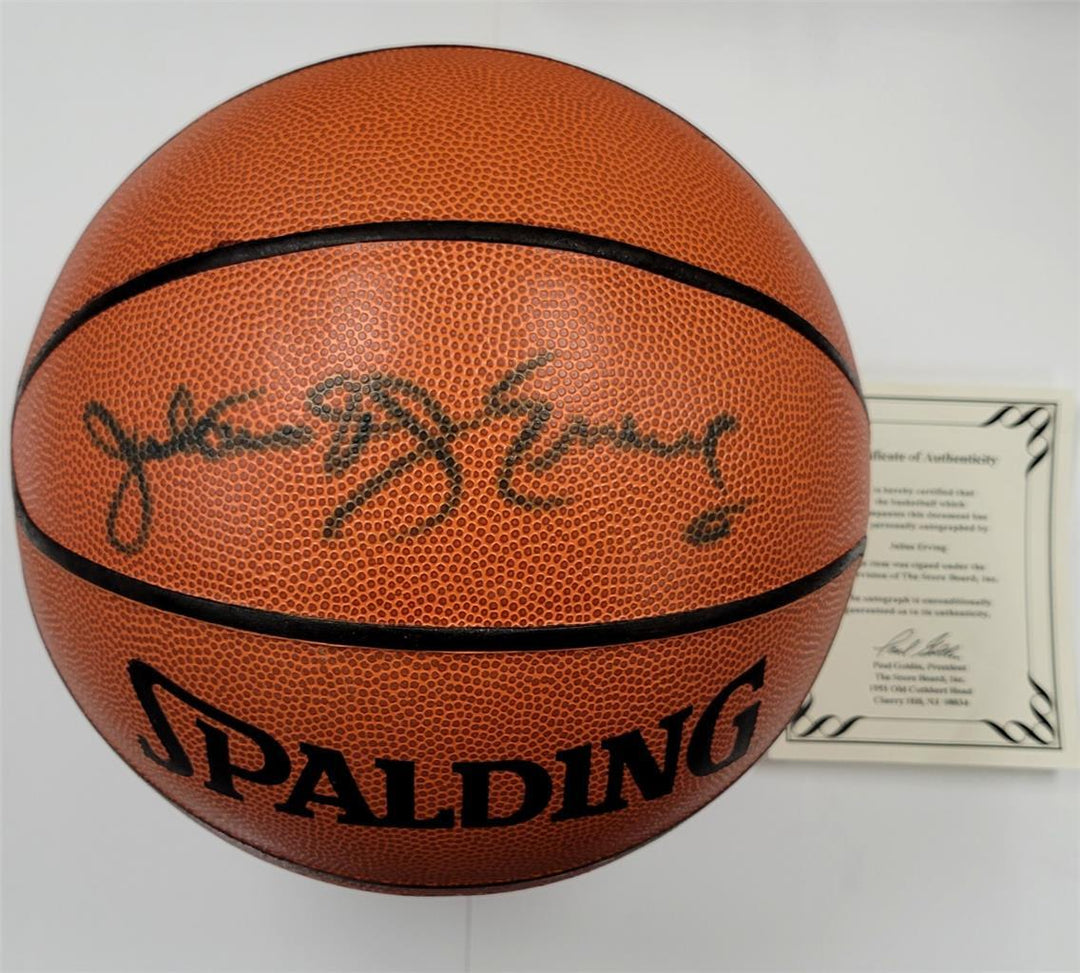 Julius Erving "Dr. J" signed NBA Official Spalding Game Basketball ~ Beckett BAS