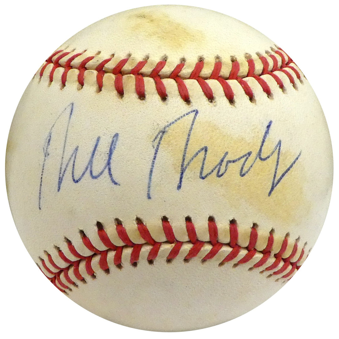 Bill Bradley Signed Official AL Baseball US Senator, New York Knicks Beckett