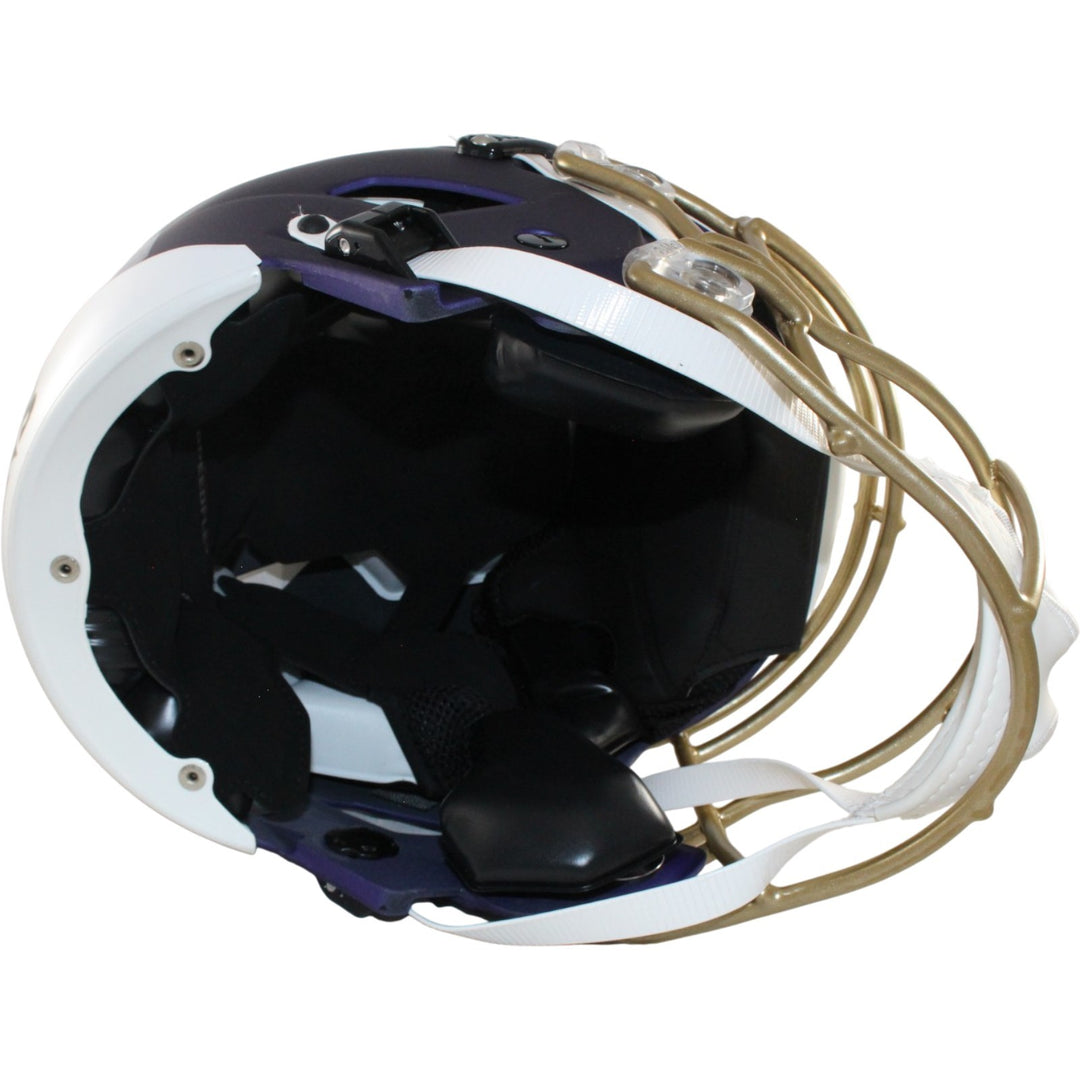 Ray Lewis Autographed Baltimore Ravens SpeedFlex 24 Alt Helmet Beckett W 56152