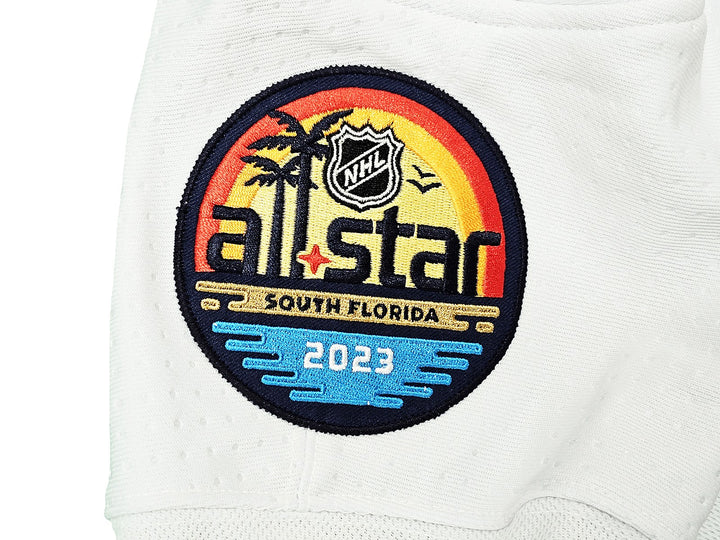Seattle Kraken Matty Beniers Auto White Adidas 2023 ASG Jersey Size 54 Fanatics