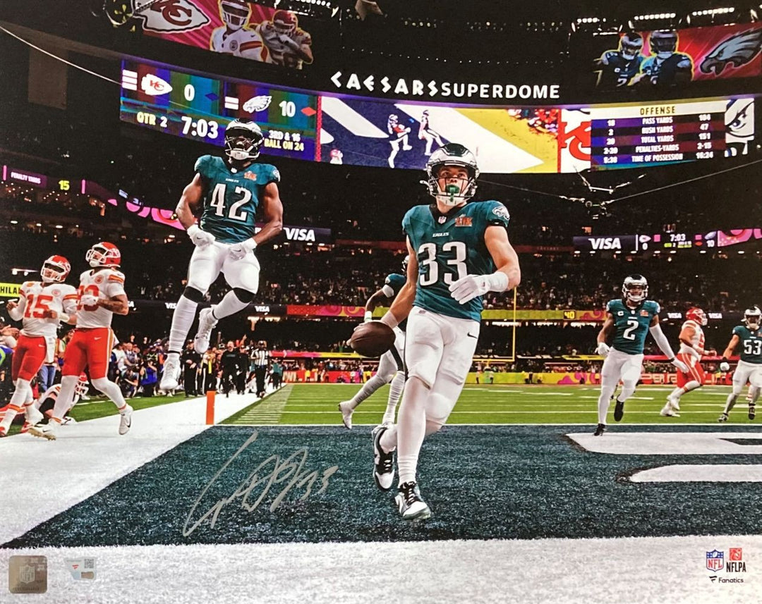 Cooper DeJean Signed 16x20 Eagles Super Bowl 59 LIX Pick Six Photo Fanatics