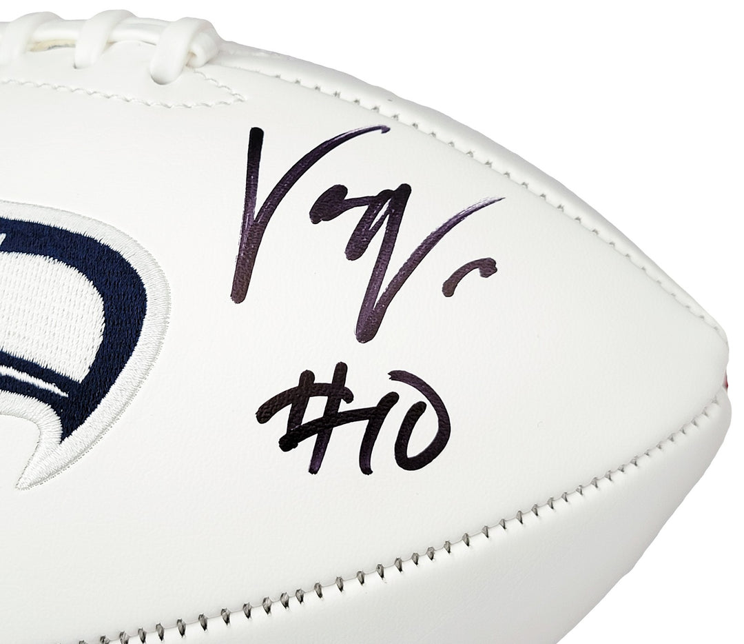 Uchenna Nwosu Autographed Signed Seattle Seahawks White Logo Football MCS Holo