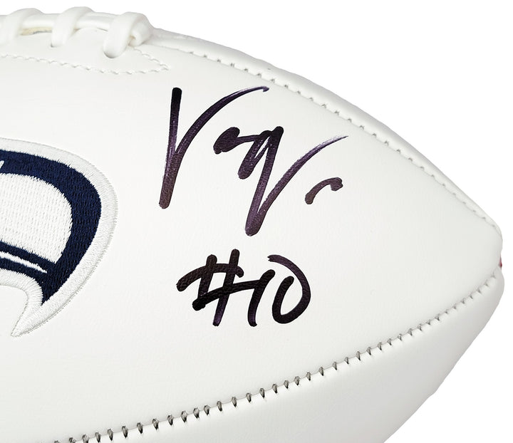 Uchenna Nwosu Autographed Signed Seattle Seahawks White Logo Football MCS Holo