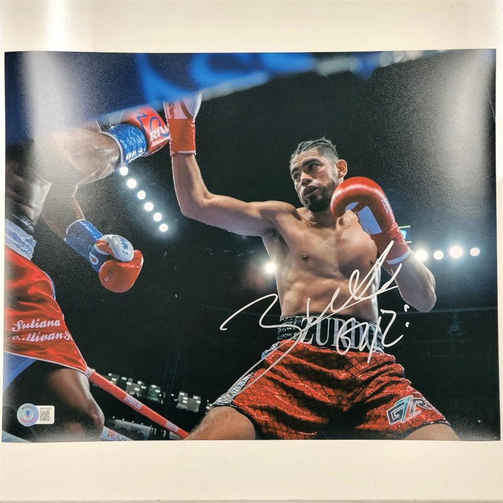 Gilberto Ramirez "Zurdo" signed 11x14 Photo WBO Boxing Champ ~ Beckett BAS COA