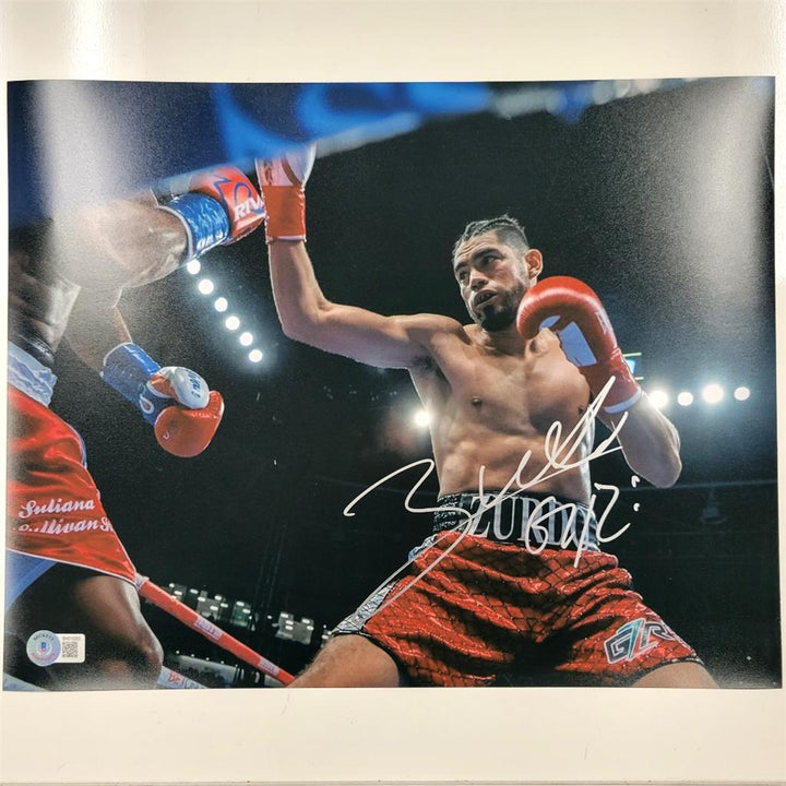 Gilberto Ramirez "Zurdo" signed 11x14 Photo WBO Boxing Champ ~ Beckett BAS COA
