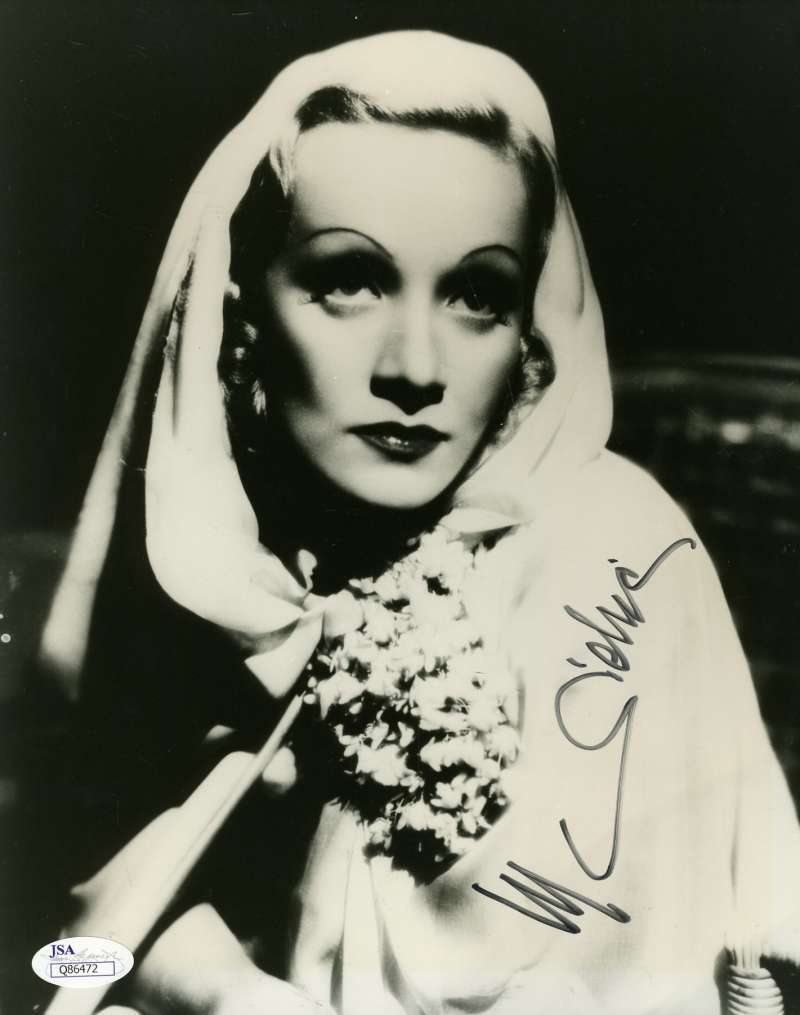 Marlene Dietrich Jsa Hand Signed 8x10 Photo Authenticated Autograph