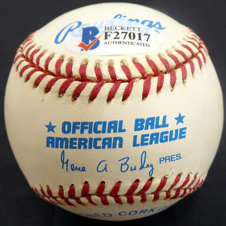 Walter Masterson Signed AL Baseball Red Sox, Tigers Beckett #F27017