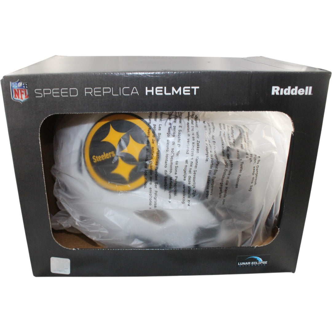Troy Polamalu Autographed Pittsburgh Steelers F/S Lunar Helmet Beckett 56196