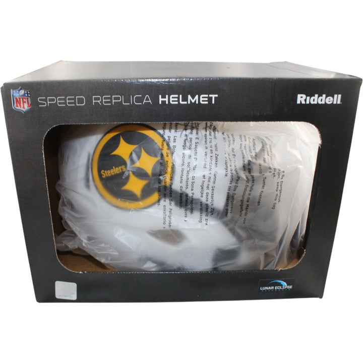 Troy Polamalu Autographed Pittsburgh Steelers F/S Lunar Helmet Beckett 56196