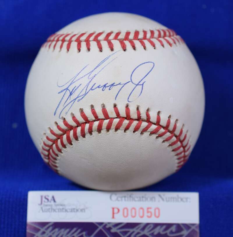 Ken Griffey Jr JSA Coa Autograph American League OAL Signed BasebaLL 1