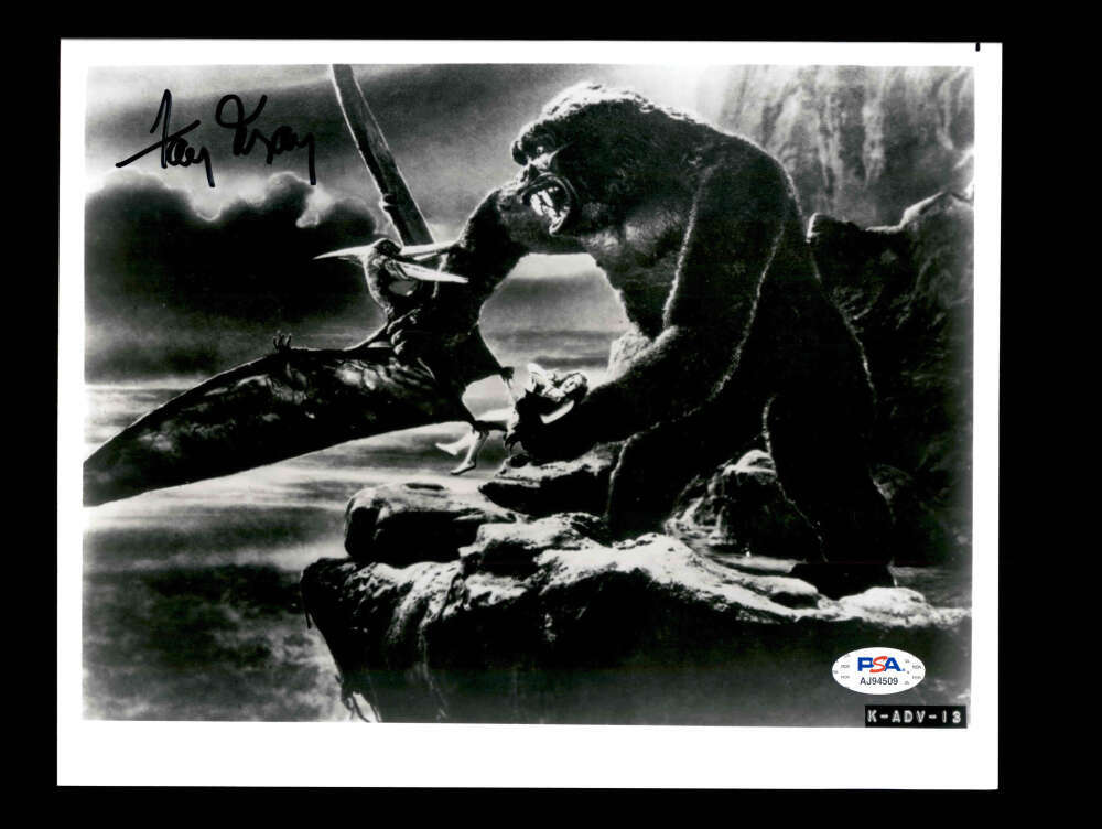 Fay Wray PSA DNA Coa Signed 8x10 King Kong Photo Autograph