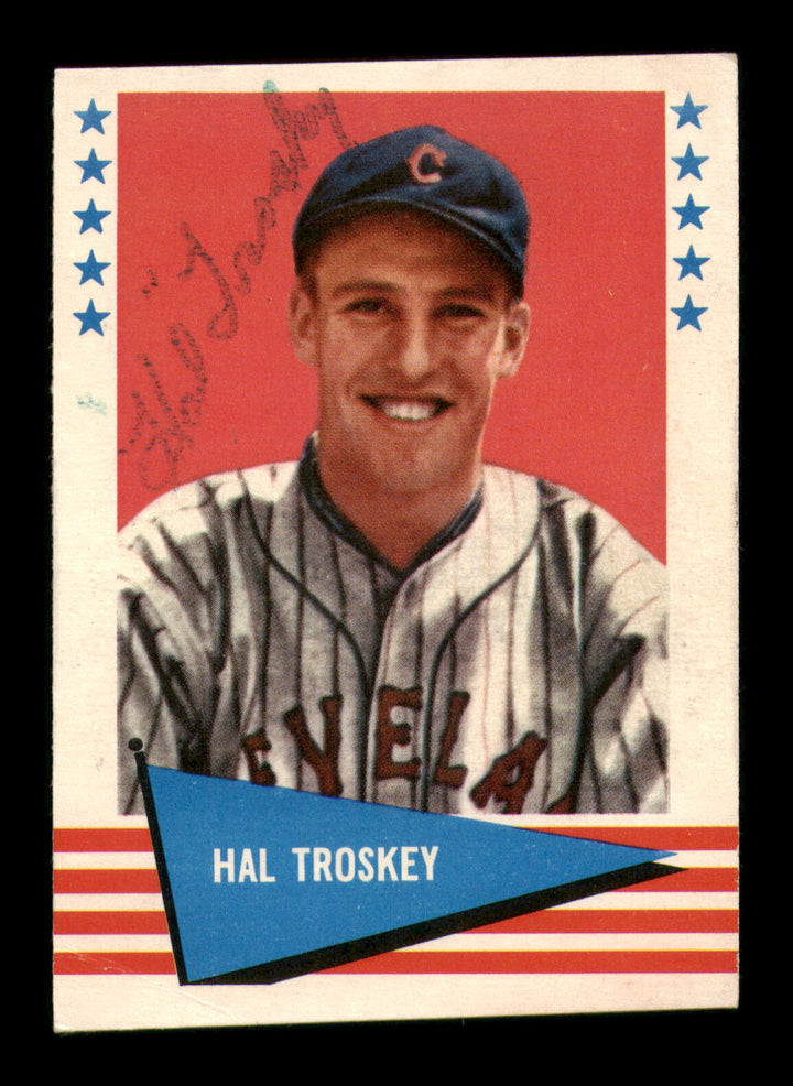 Hal Trosky Autographed Signed 1961 Fleer Card #145 Cleveland Indians SKU #222110