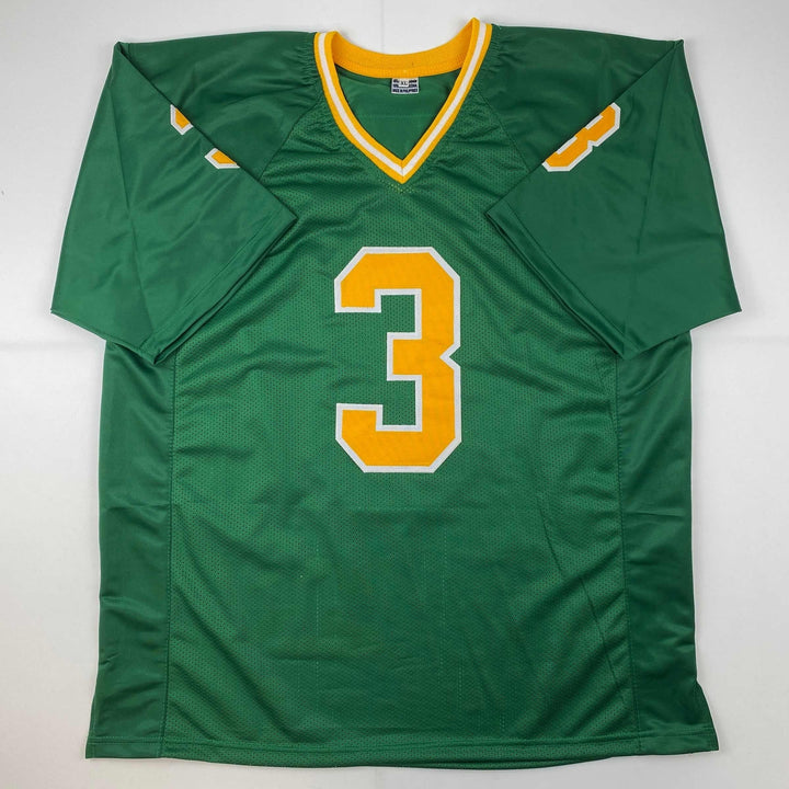 Facsimile Autographed Joe Montana Notre Dame Green Reprint Jersey Size Men's XL