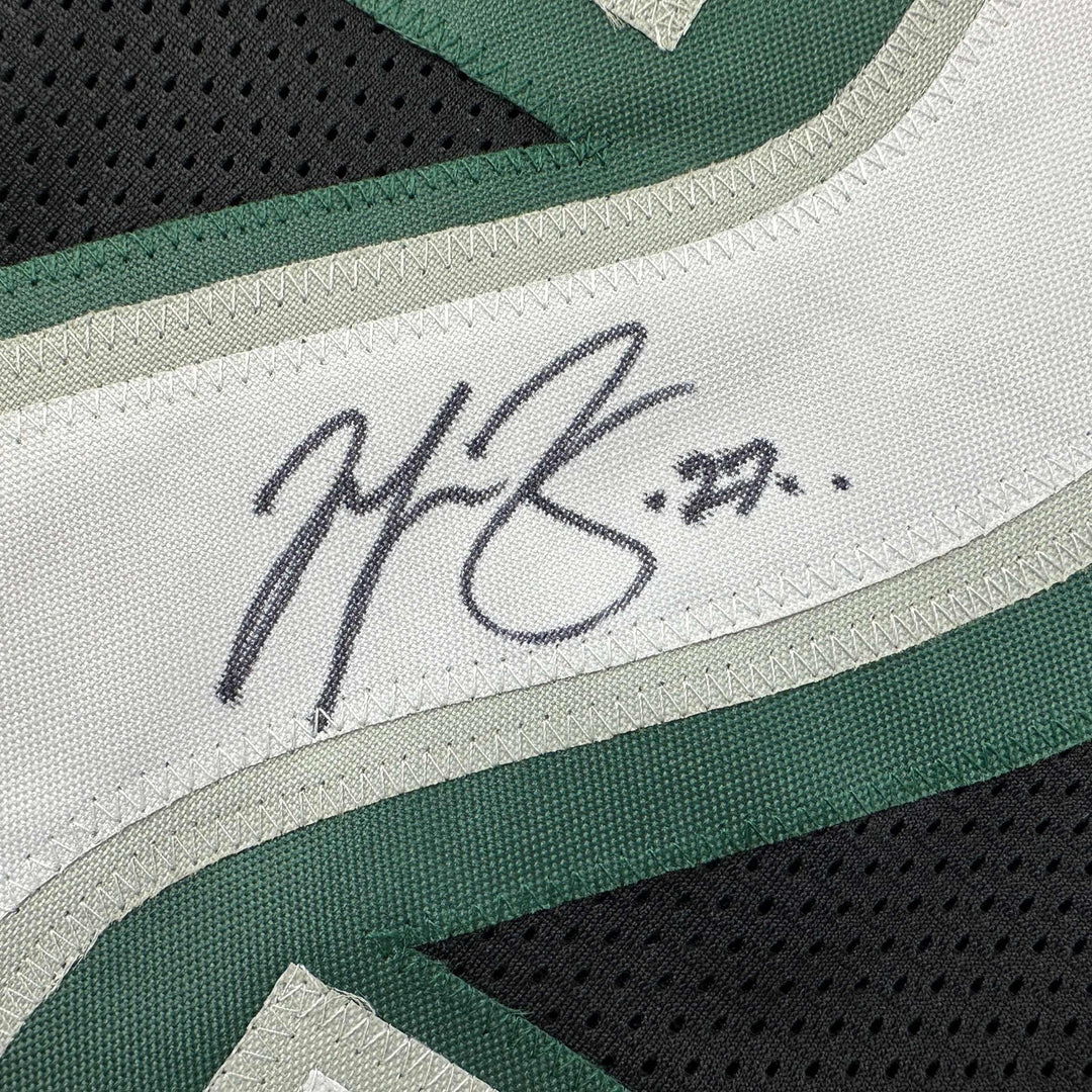 Autographed/Signed Malcolm Jenkins Philadelphia Black Jersey Beckett BAS COA