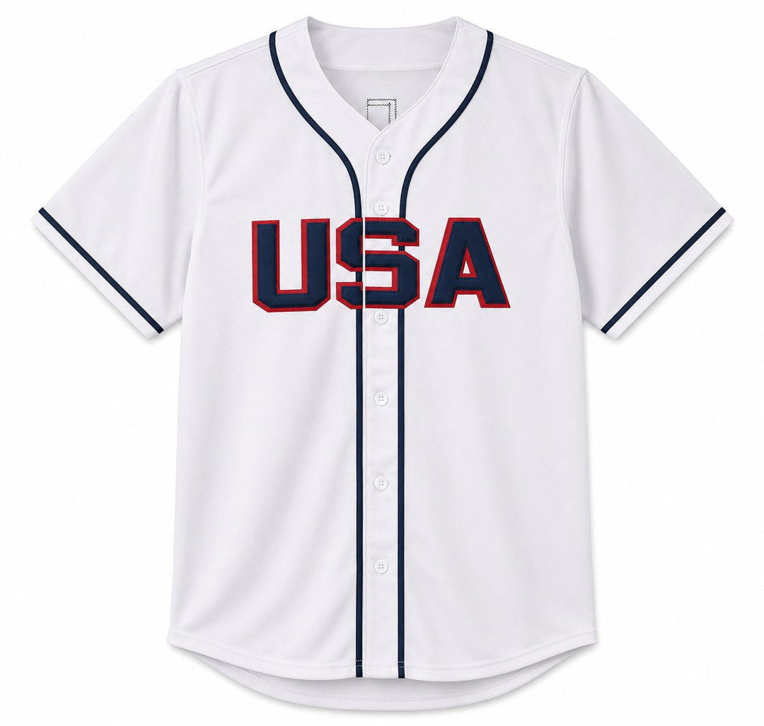 Team USA Jarred Kelenic Signed White Jersey Beckett BAS Witness