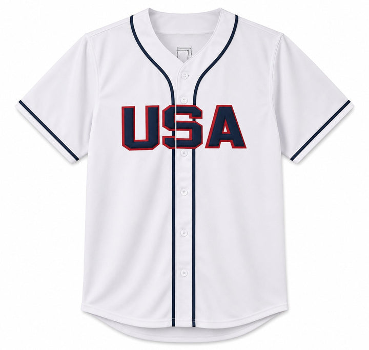 Team USA Jarred Kelenic Signed White Jersey Beckett BAS Witness