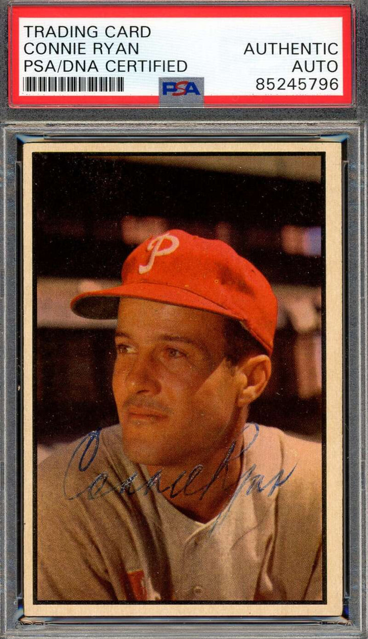 Connie Ryan PSA DNA Signed 1953 Bowman Color Autograph