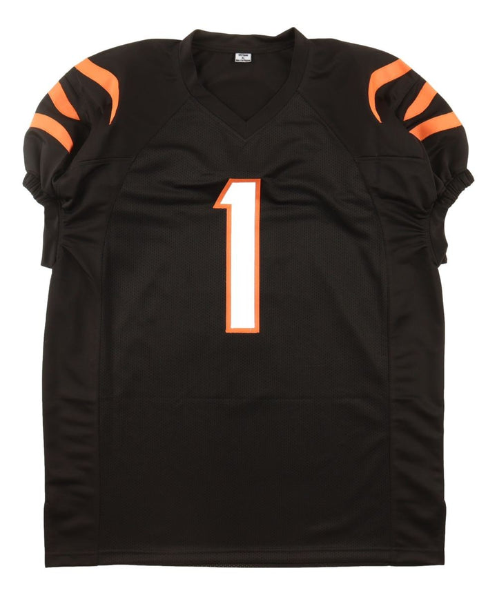 Ja'Marr Chase Cincinnati Signed Black Pro-Cut Football Jersey BAS