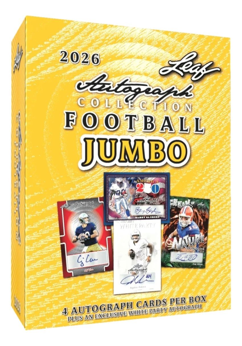 FACTORY SEALED 2026 Leaf Autograph Collection Football Jumbo Box