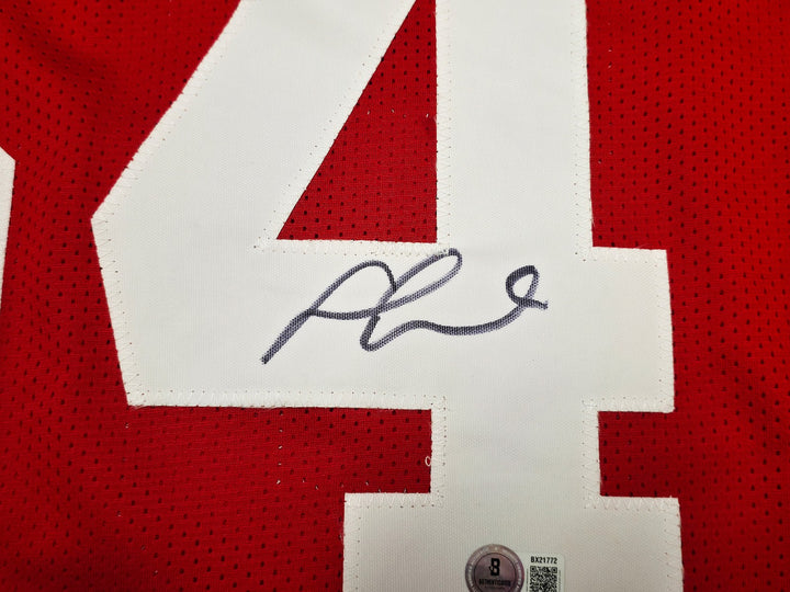 San Francisco 49ers Fred Warner Signed Red Jersey Beckett BAS QR