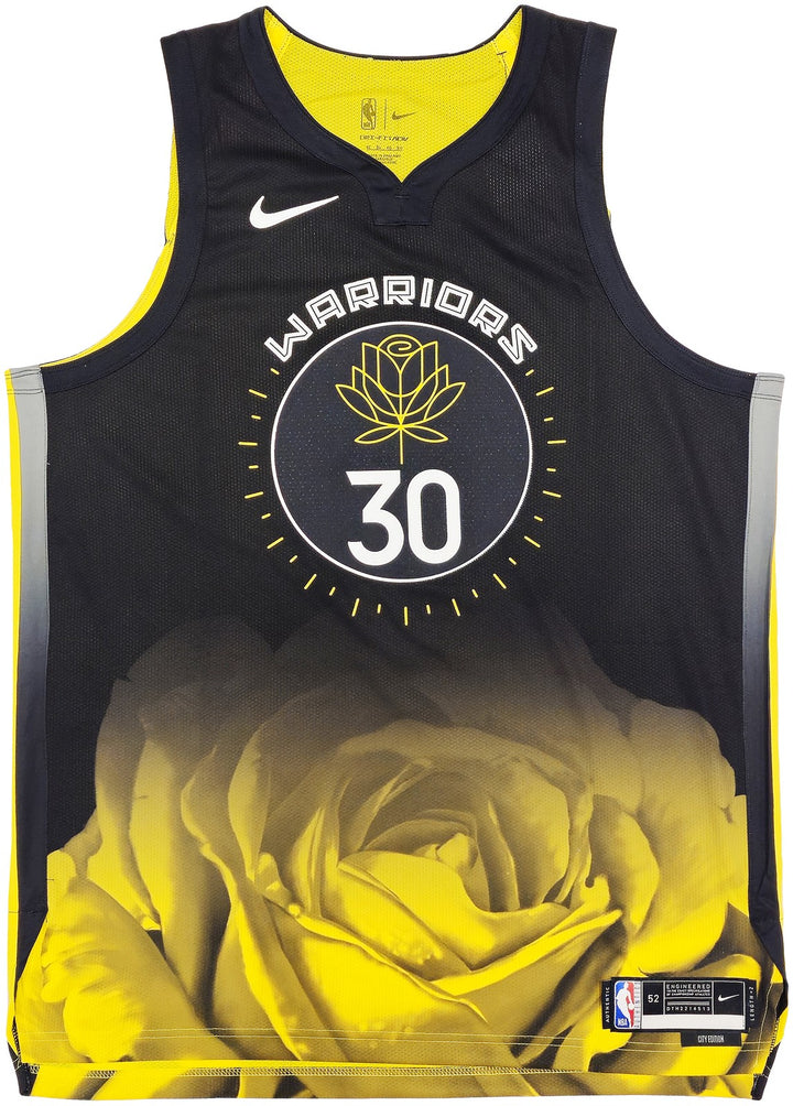 Golden State Warriors Stephen Curry Black Nike Signed Auth Jersey Beckett BAS