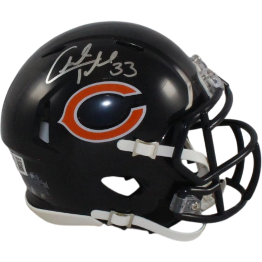 Charles Tillman Autographed Chicago Bears Mini Helmet Beckett Witness 56379