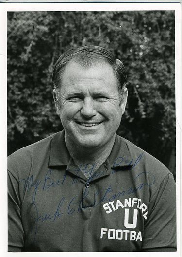 Jack Christiansen Rare Signed Jsa Certed 5x7 Photo Authentic Autograph