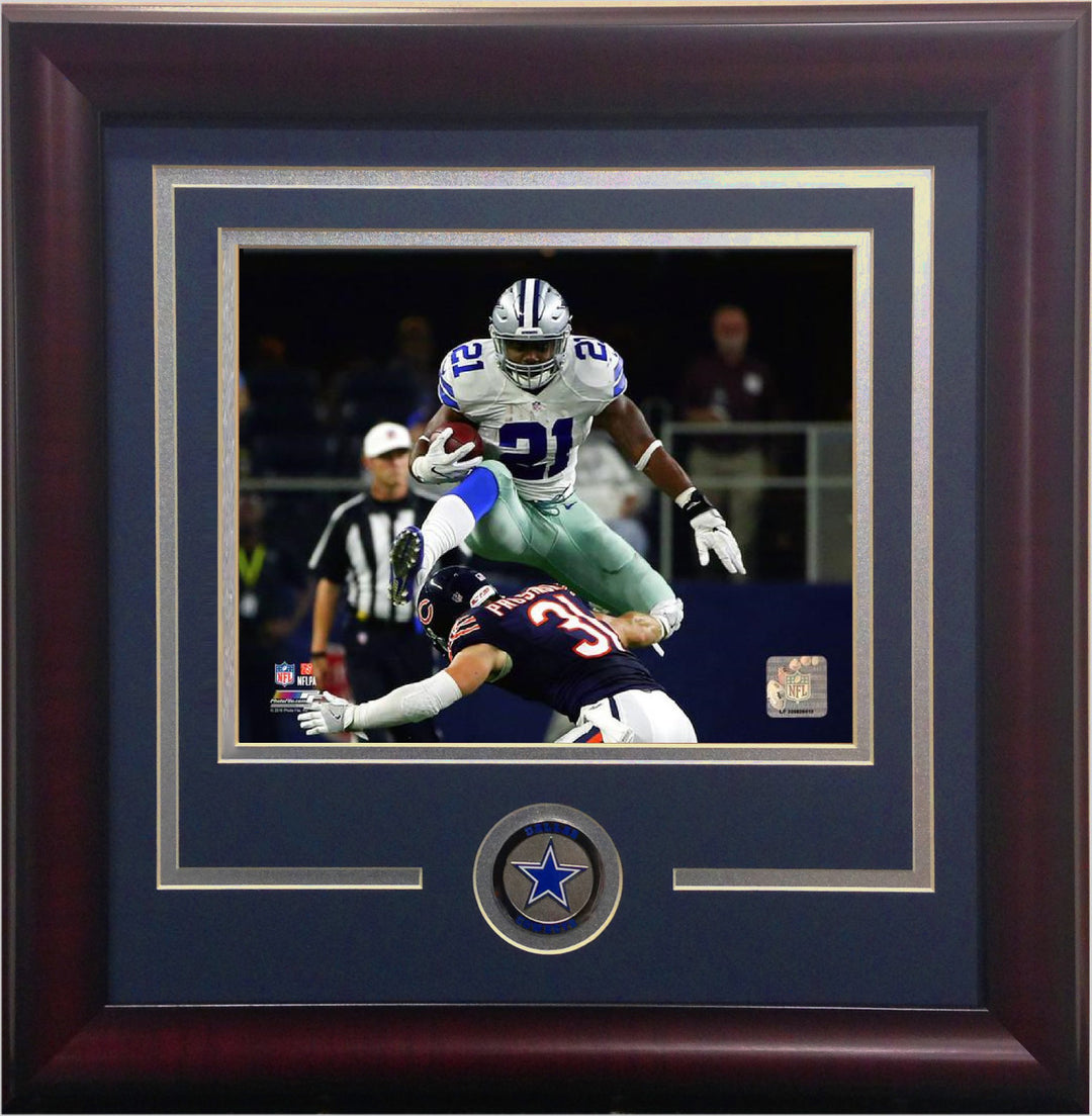 Ezekiel Elliott Dallas Cowboys Star Rookie RB 8x10 photo framed coin NFL