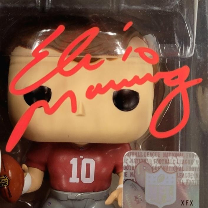 Eli Manning signed New York Giants Funko Pop! 18 autograph Toys R Us ~ Fanatics
