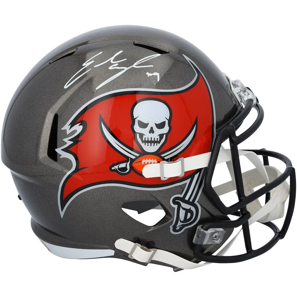 Emeka Egbuka Signed Tampa Bay Buccaneers Full Size Replica Speed Helmet Fanatics