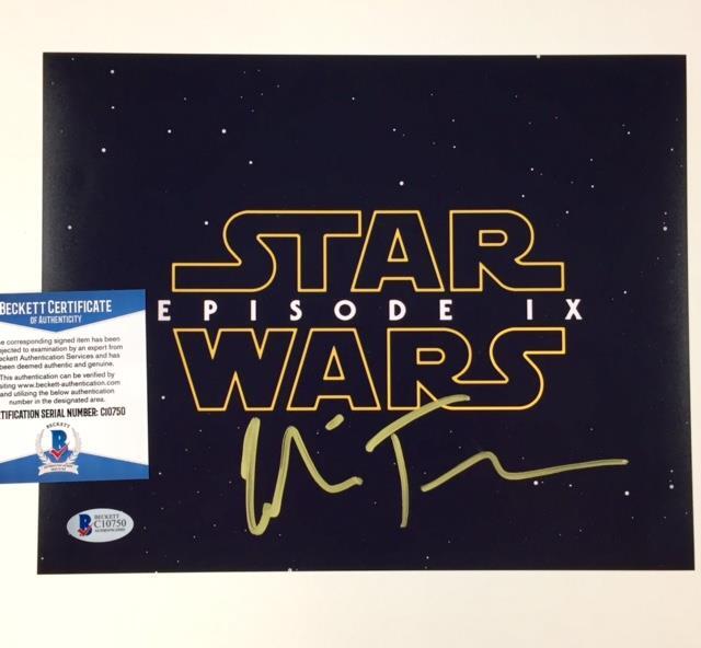 Director COLIN TREVORROW Signed STAR WARS Episode IX 8x10 Photo ~BAS Beckett COA