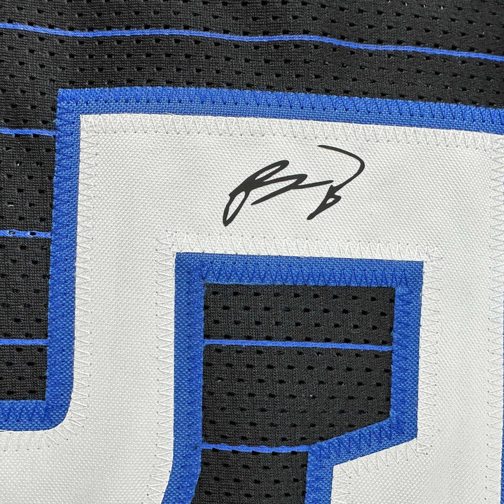 Facsimile Autographed Paolo Banchero Orlando Black Pinstripe Reprint Jersey XL