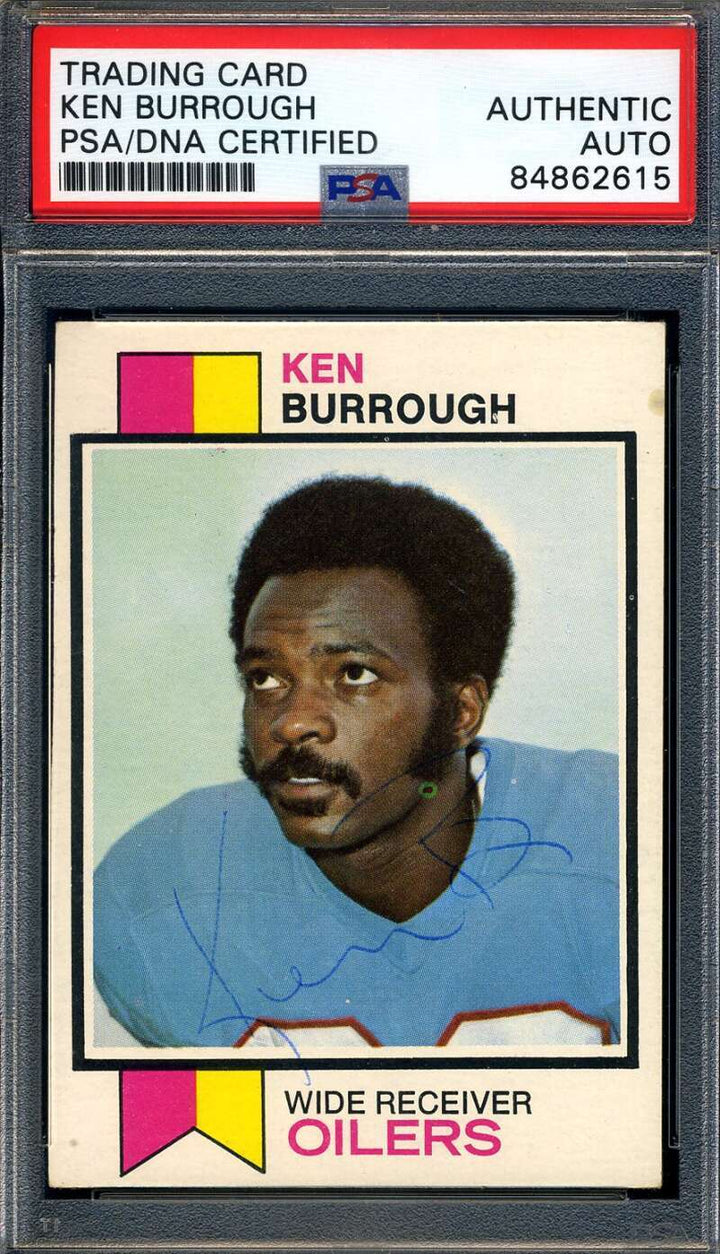 Ken Burrough PSA DNA Signed 1973 Topps Autograph