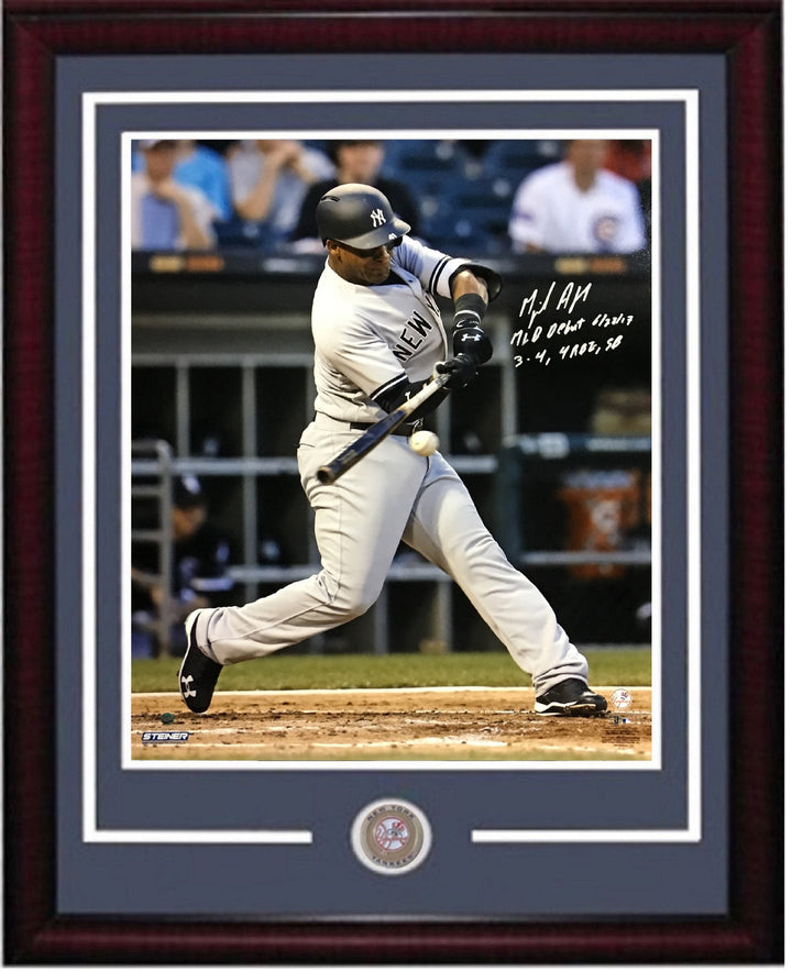 Miguel Andujar signed 16x20 photo INS MLB Debut framed coin auto Steiner ROY