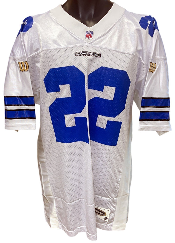 Emmitt Smith signed Dallas Cowboys Official Wilson Authentic NFL Jersey- Beckett