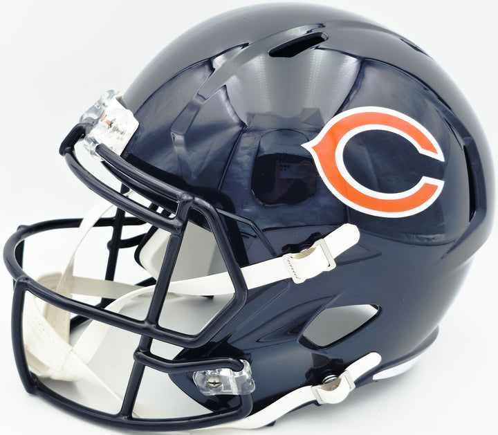 Brian Urlacher Auto Bears Blue Full Size Speed Replica Helmet "HOF 18" Beckett