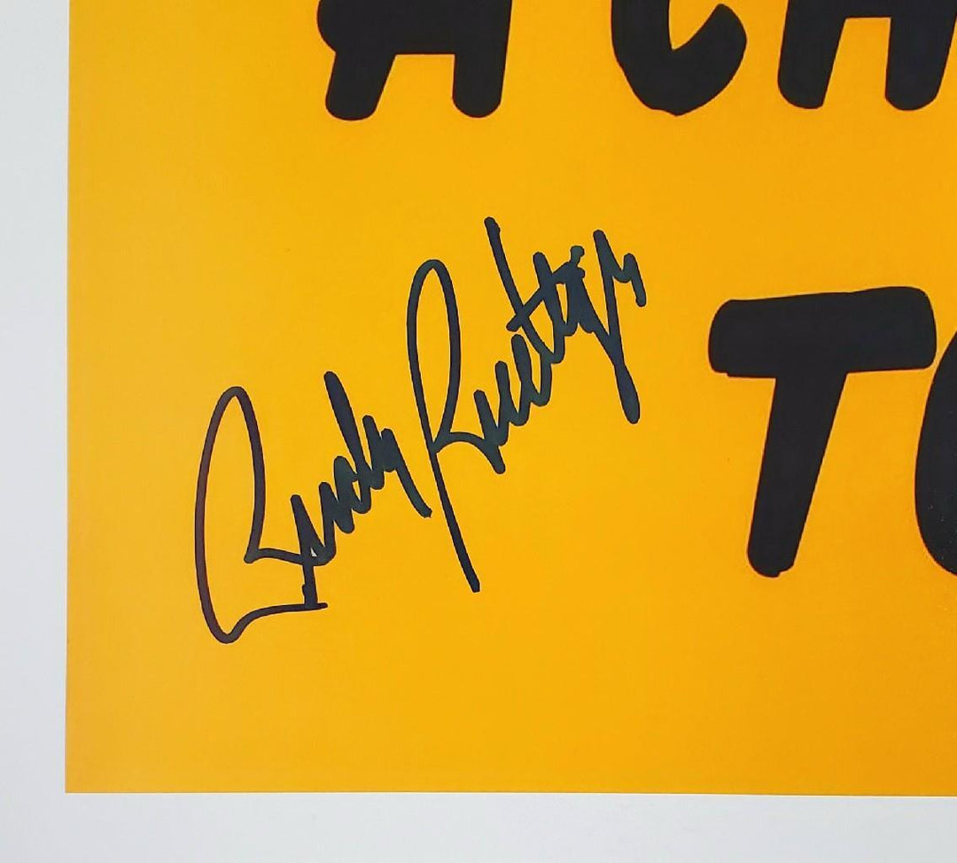 Rudy Ruettiger signed Play Like a Champion 11x14 photo + Quote BAS Witness Holo