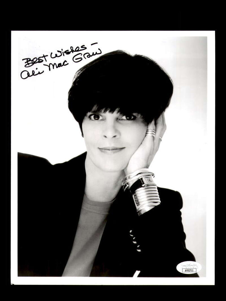 Ali MacGraw JSA Coa Signed 8x10 Photograph Autograph