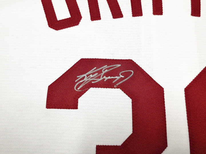 Cincinnati Reds Ken Griffey Jr. Signed White Nike Jersey Size XL Beckett Witness