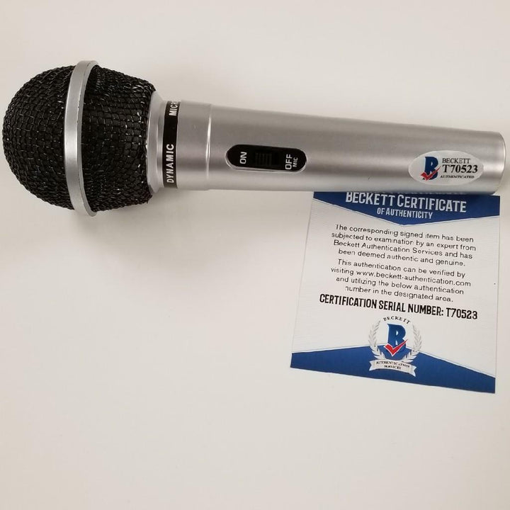 Slim Jxmmi signed Rae Sremmurd Microphone Rapper Autograph Mic 1 BAS COA Beckett