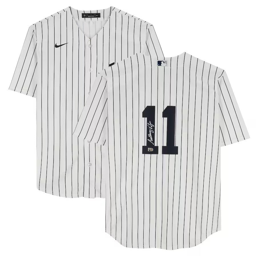 Anthony Volpe Signed New York Yankees Nike Replica Baseball Jersey Fanatics
