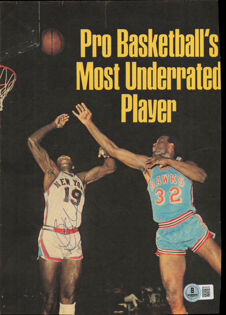 Bill Bridges Signed 8x11 Magazine Page Atlanta Hawks Beckett #BP55318